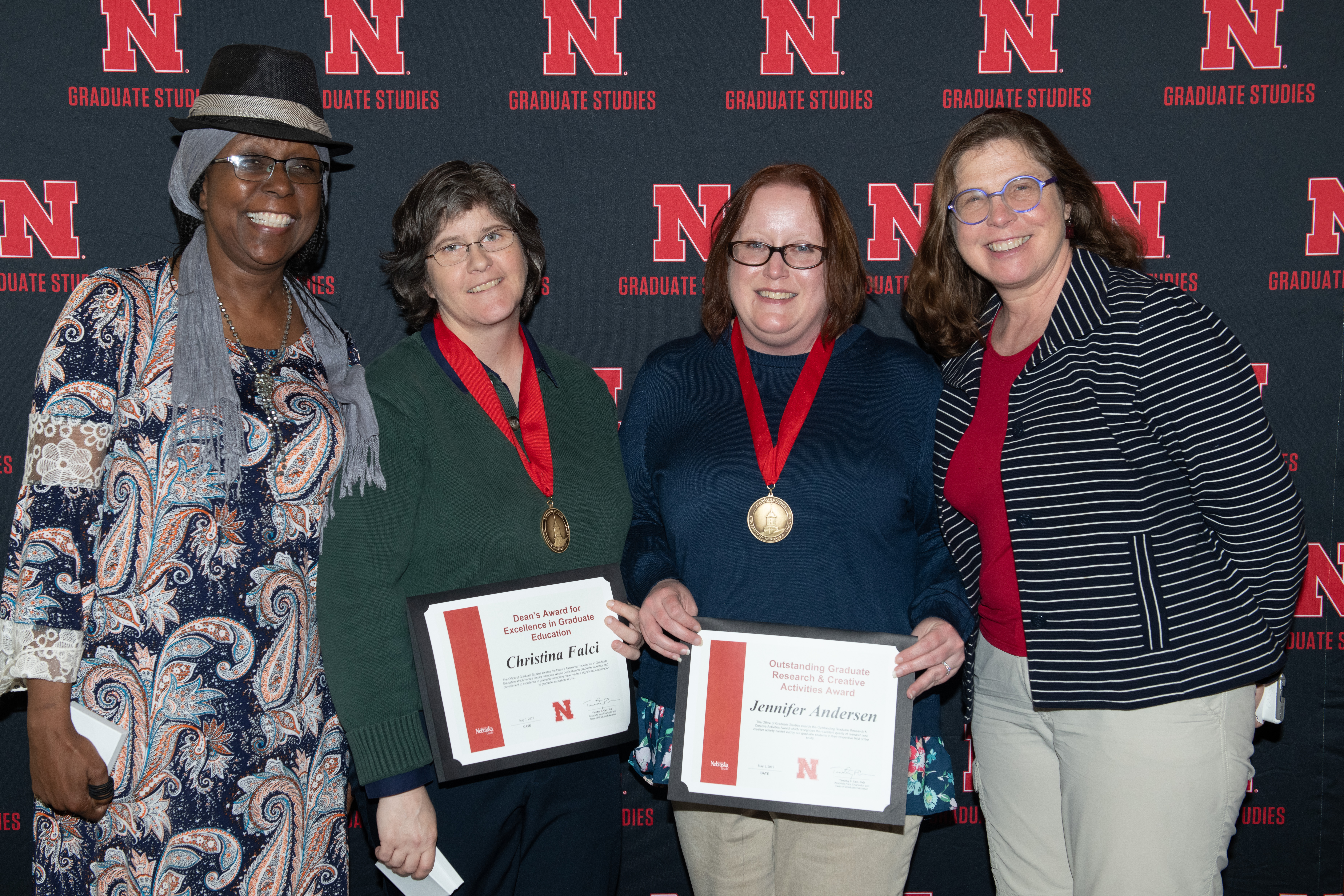 Falci wins Dean's Award for Excellence in Graduate Education; Andersen wins Outstanding Graduate Research and Creative Activities Award