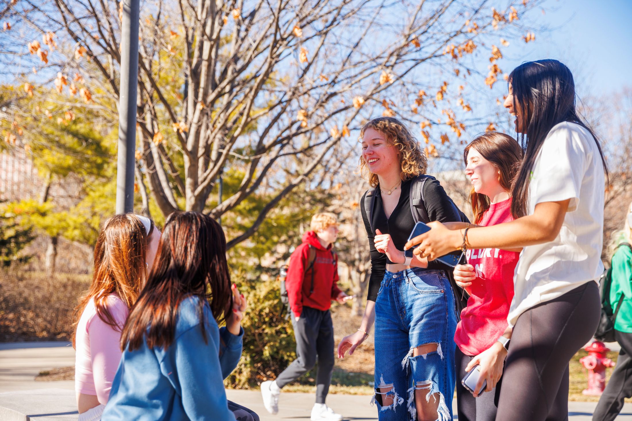 Students outside